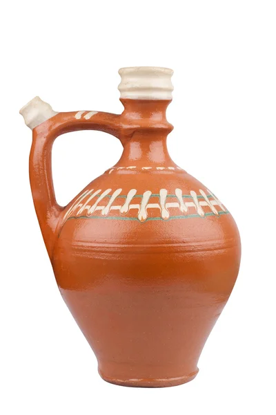 ハンドルを持つ伝統的な陶器の花瓶 — ストック写真