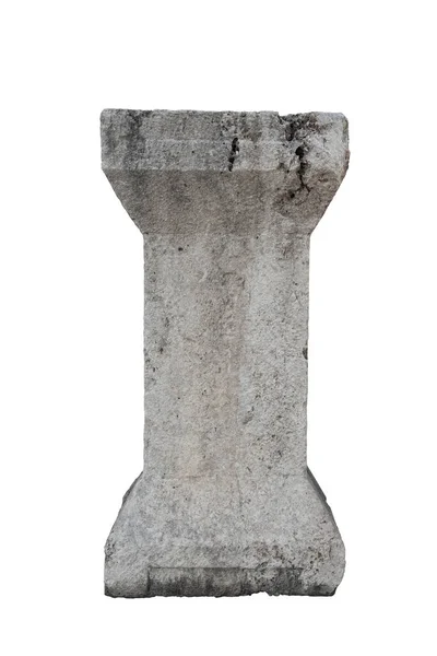 Μπροστινή Όψη Closeup Των Μεγάλων Αντίκες Κλασική Στήλη Πέτρα Που — Φωτογραφία Αρχείου