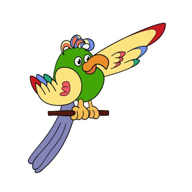 Komik işaretleme papağan