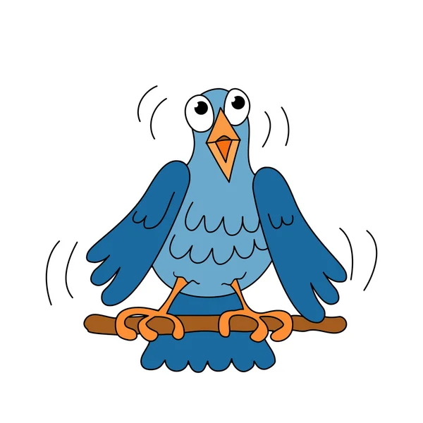 唱歌的小鸟 — 图库矢量图片