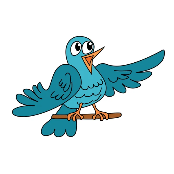 Petit oiseau chanteur Illustrations De Stock Libres De Droits