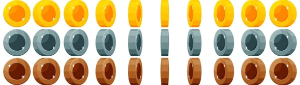 Animasyon iplik ile boş madeni para