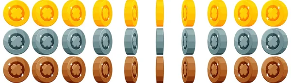 Animasyon iplik ile uğur parası yonca