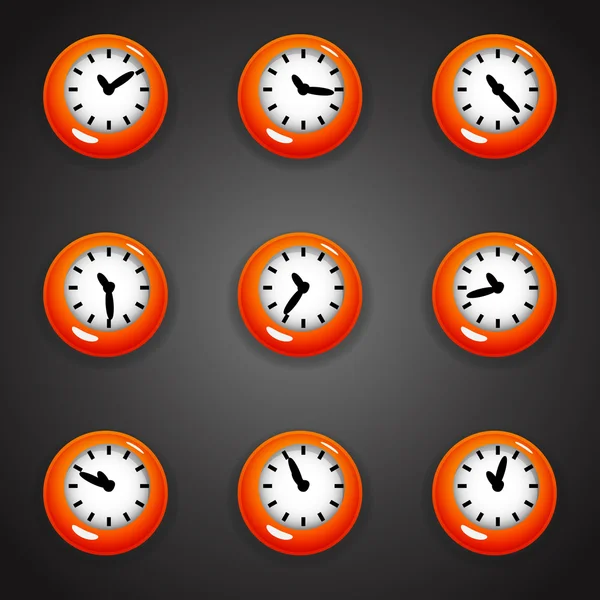 Renkli karikatür tarzı saat timer animasyonlu elleri ile oyun için