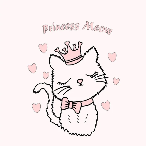 Yazıt kalpli çizgi film kedisi.