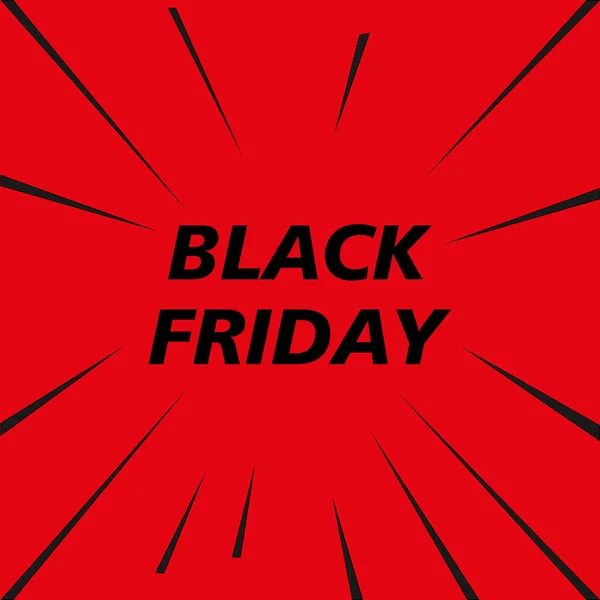 Kara Cuma. Sancak, büyük indirimler. Vektör illüstrasyonu. Siyah, kırmızı, beyaz. Pankart, harita, poster, vektör sanat broşürü, tırnak ve hisse senedi vektörleri için moda bir konsept..