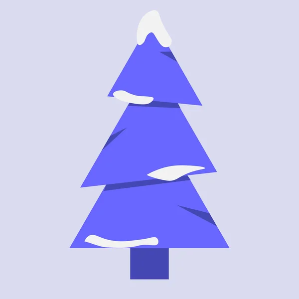 Icono Vector Árbol Navidad Illustration Merry Navidad Año Nuevo Vector — Archivo Imágenes Vectoriales