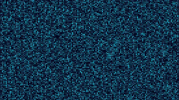 ノイズ効果のあるブルードットテクスチャ アブストラクトハーフトーンの背景 ベクトルグリッチの背景 マトリックスまたはバイナリコードのデジタル画面 — ストックベクタ