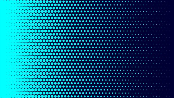 円を持つ抽象ベクトルのハーフトーン背景 青いグラデーションのパターンデザイン要素 — ストックベクタ
