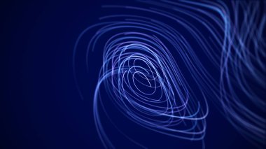 Renkli parçacıkların akışı. Büyük veri görselleştirmesi. Dijital teknoloji dalgası. Gelecekçi siber uzay. Soyut siber güvenlik geçmişi. 3B görüntüleme.