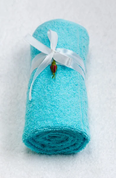  Yakın çekim. Banyo havlusu