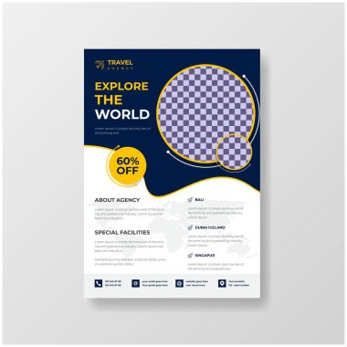 seyahat acentası tanıtım broşürü ya da broşür tasarımı promosyon için