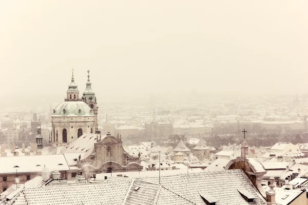 Inverno Catedral de Praga Imagens Royalty-Free