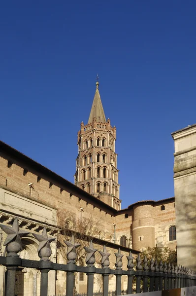Toulouse, Franciaország-ben Saint-Sernin-bazilika — Stock Fotó