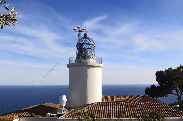 San Sebastian ,Lighthouse, Palafrugell, Costa Brava, Girona, Spa — Stock Photo, Image