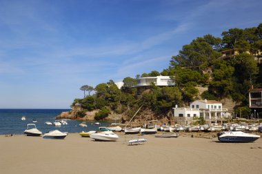 Sa Riera Beach Begur, Costa Brava, Girona, Katalonya, İspanya