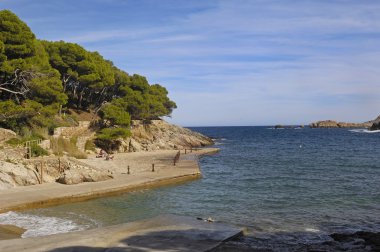 Begur, Girona, Katalonya, İspanya Aiguafreda Bach