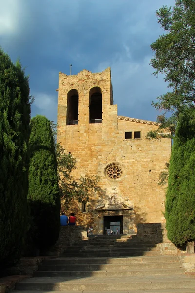 Kirche sant pere de pals, girona, spanien — Stockfoto