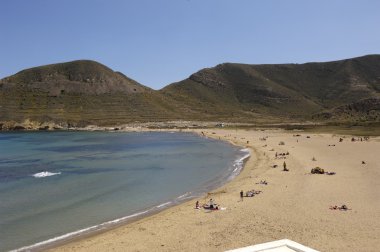 El Palyazo de Rodalquilar ,Beach, Cabo de Gata Nijar, doğal park, Almeria eyaleti, Endülüs, İspanya