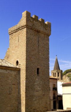 Viana Kalesi Prensleri ve Sanguesa'daki Santa Maria la Real Kilisesi, Navarra, İspanya