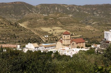 Village of Lucainena de las Torres, Almeria province, Andalusia,Spain clipart