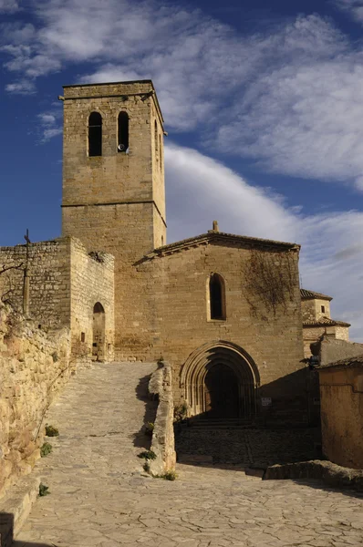 Kostel Santa Maria, Guimera, provincie Lerida, Španělsko — Stock fotografie