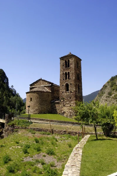 De Kerk Sant Joan de Casellas in Canillo, Andorra — Stockfoto