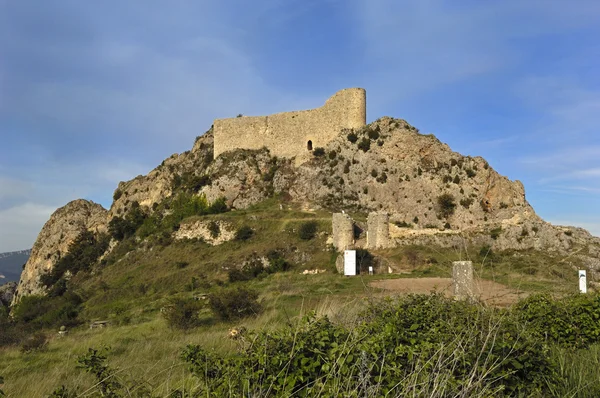 Las Рохас замок, Ла Bureba, провінція Бургос, Castilla-Леон, Spai — стокове фото