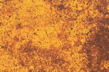 Demir plaka boyalı ve paslı