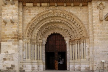 Kapı girişinde durduğumu ve ortakulak Santa Maria Maggiore, Toro, Zamora Eyaleti, Kastilya ve Leon, İspanya