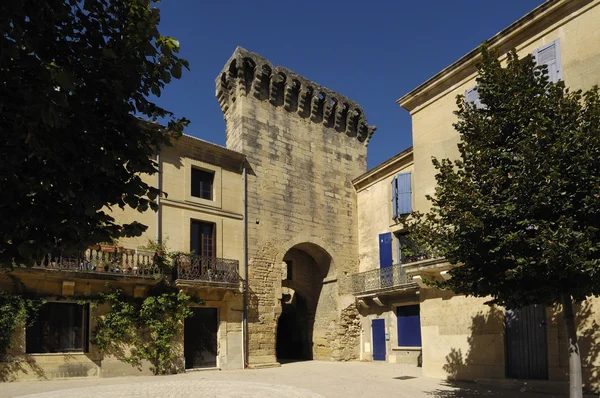 Annciene porte Ville, Remoulins, Gard, Languedoc-Roussillon, Franciaország — Stock Fotó