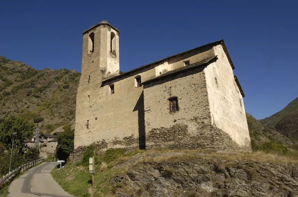 Santa Eulalia, Estaon, Pallars Sobira, Lleida province, Pyrenees, Catalonia, Spain — стоковое фото