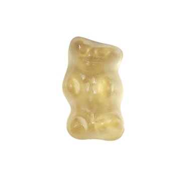 beyaz izole sakızlı ayı