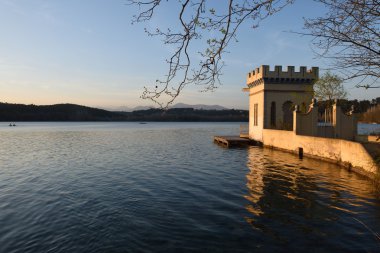 Banyoles Gölü, Girona Eyaleti, Catalonia, İspanya