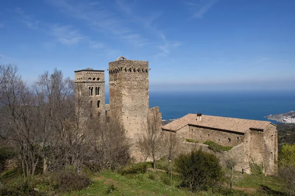 Benedictine monastery of Sant Pere de Rodes, Girona province, — Stock Photo, Image
