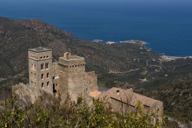 Benedictine Manastırı Sant Pere de Rodes, Girona Eyaleti, Catalonia, İspanya