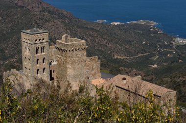 Benedictine Manastırı Sant Pere de Rodes, Girona Eyaleti, Catalonia, İspanya
