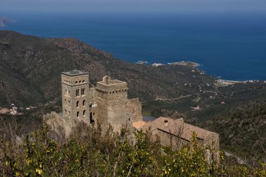Benedictine Manastırı Sant Pere de Rodes, Girona Eyaleti, Catalonia, İspanya