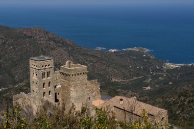 Benedictine Manastırı Sant Pere de Rodes, Girona Eyaleti, Catalonia, İspanya