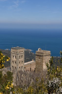 Benedictine Manastırı Sant Pere de Rodes, Girona Eyaleti, Catalonia, İspanya