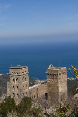 Benedictine Manastırı Sant Pere de Rodes, Girona Eyaleti, Catalonia, İspanya