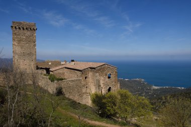 Benedictine monastery of Sant Pere de Rodes, Girona province, Catalonia, Spain clipart