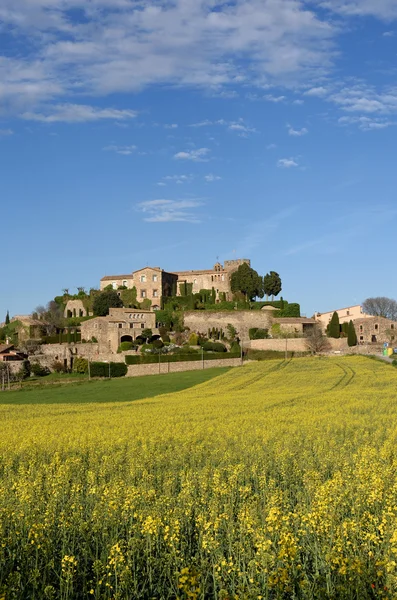 Castelo de Foixa, Baix Emporda, província de Girona, Catalunha, Espanha — Fotografia de Stock