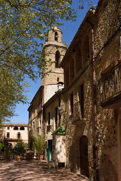 Byn av Corsa, Baix Emporda; Girona-provinsen; Catalonia; — Stockfoto