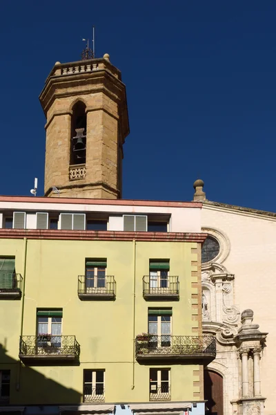 Kościół Santa Maria, La Bisbal d Emporda, Baix Empordà, Gi — Zdjęcie stockowe