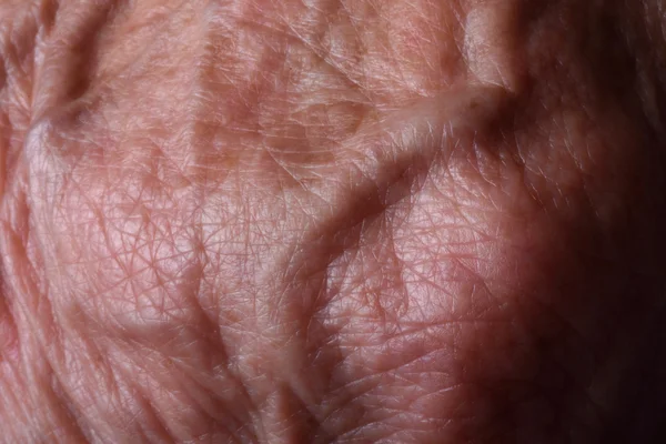Detalhe das veias da pele de uma mulher idosa , — Fotografia de Stock