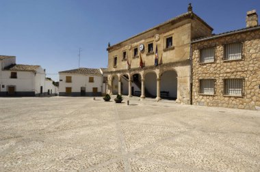 Infante Don Juan Manuel Meydanı, Alarcon, Cuenca ili, La Mancha, İspanya