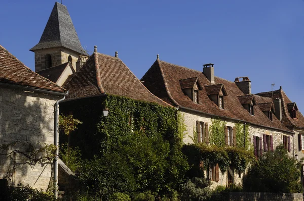 Medeltida byn i Loubressac, Frankrike — Stockfoto