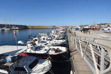 Blanes balıkçı limanı. Costa Brava, Girona ili, Katalonya, İspanya