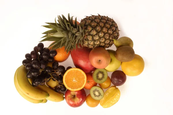 Vruchten met witte pagina — Stockfoto